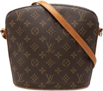 Louis Vuitton Pre-owned Drouot Cross Body Bag - Dames - Vintage Schoudertas - Bruin - ONE Size - Leer - Vintage