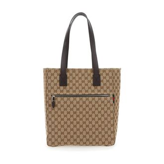 Gucci GG Canvas Medium Tote Bag - Bags - Hombre - Beige - ONE SIZE