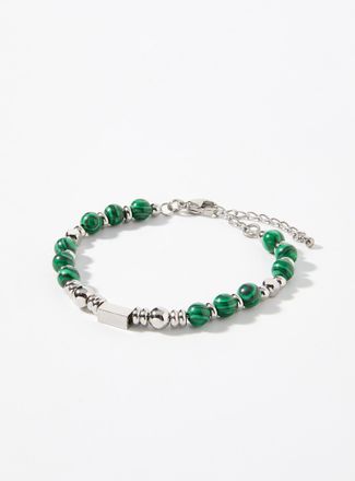 Le 31 Mens Metallic and coloured bead bracelet