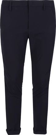 Dondup Tapered Fit Trousers with Low-Rise Design and Shaping Darts