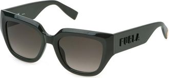Furla SFU809V 06WT Mens Sunglasses Green Size 53