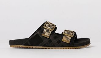 Burberry Sandalo Burberry in camoscio goffrato check