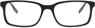 Montblanc 54mm Rectangular Optical Glasses in Black Transparent at Nordstrom Rack