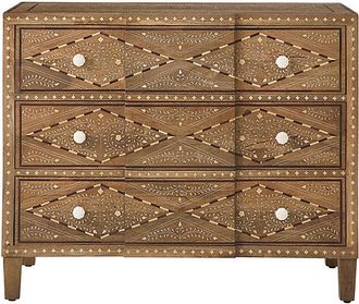 Ballard Designs Priya Bone Inlay 3-Drawer Chest - Ballard Designs