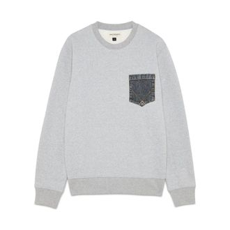 Roy Rogers Felpa con tasca - - Sweatshirts & Hoodies - Uomo - Grigio - S