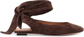 The Attico Cloe Ballerinas - Dames - Ballerinas - Bruin - 36 EU - Leer - Schoenen