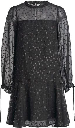 Salsa Korte Jurk - Dames - Korte kleedjes - Zwart - S - Polyester - Kleedjes