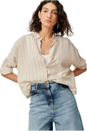 Sessun Mujer, Blusas y Camisas, Beige, Talla: XS