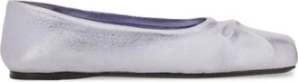 Marni Ballerinas - Dames - Ballerinas - Paars - 35 EU - Leer - Schoenen