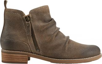 Earth Womens Nadya Round Toe Casual Booties In Dark Brown
