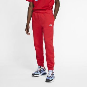 Nike Mens Club Joggers - White/University Red Size 4XLT