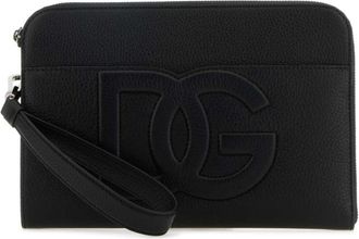 Dolce & Gabbana Black leather pouch