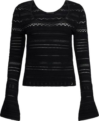 Liu Jo Maglione con polsini a campana - Nero