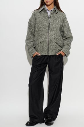 Paul & Shark Wool Jacket With Collar, Womens, Grey