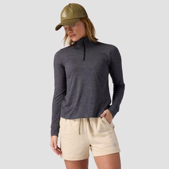 Backcountry Destination 1/4-Zip Pullover - Womens in Turbulence at Nordstrom, Size X-Small