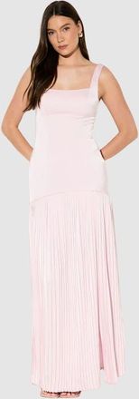 Misspap Premium Pleated Skirt Bridesmaid Dress in Baby Pink at Nordstrom, Size 10