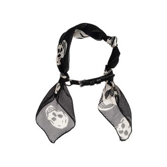 Alexander McQueen Skull Scarf Double Wrap Bracelet