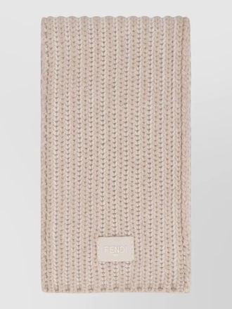 Fendi wool cashmere rectangular scarf