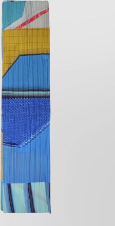 Pleats Please Issey Miyake rectangular scarf pleated texture design