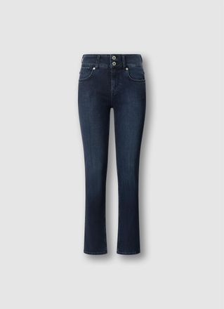 Pepe Jeans London Slim-fit-Jeans PEPE JEANS GEN PUSH UP, Damen, Gr. 25, L&auml;nge 32, dunkelblau, Denim/Jeans, Obermaterial: 84% Baumwolle, 15% Polyester, 1% Elasthan, slim