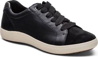 Aetrex Womens Courtney Sneaker In Black