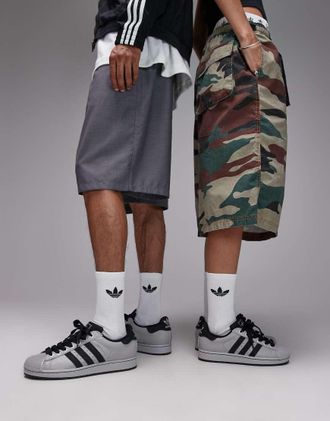 adidas Originals Superstar II - Sneakers grigie e nero denim-Bianco
