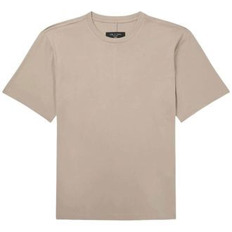 Rag & Bone Mens Classic Tee in Jersey Tech, Light Metal