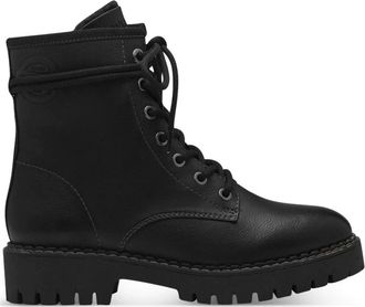 s.Oliver Zwarte Casual Gesloten Booties Vrouwen - Dames - Veterlaarzen - Zwart - 39 EU - Schoenen