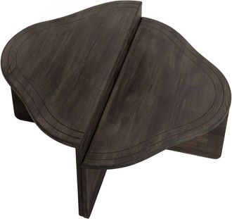 Dmora Mesa De Caf&eacute; Dmelgrat, Mesa De Centro Baja, Revistero Para Sof&aacute;, Estante De La Sala De Estar, 90x90h40 Cm, Antracita - Dmora