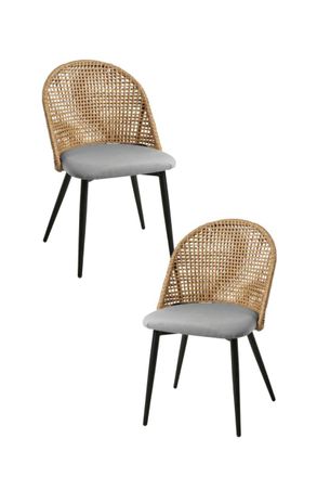 Regalos Miguel Packs Sillas Comedor - Pack 2 Sillas Torsa - Gris Oscuro