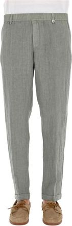 Myths Pantalone Ares - Heren - Chinos - Groen - L - Linnen - Broeken