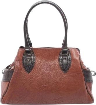 Fendi Pre-owned Etnico Leren Handtas - Dames - Vintage Handtas - Bruin - ONE Size - Leer - Vintage