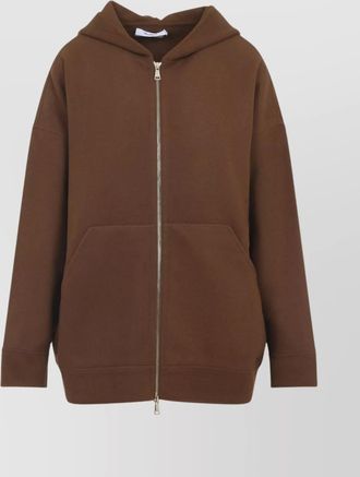 Max Mara zip up hooded sweatshirt