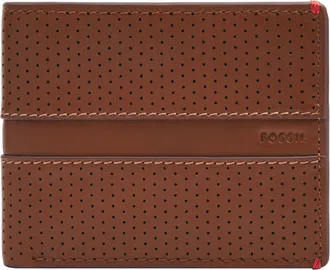 Fossil Mens Sport Tourer Leather Bifold with Flip ID