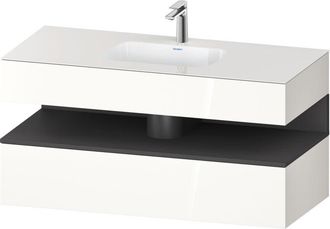 Duravit Qatego Lavabo Encastrado Con Base De Lavabo Consola, - Duravit