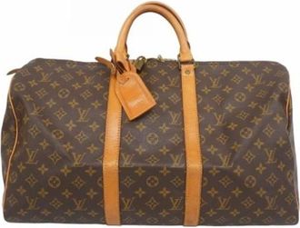 Louis Vuitton Vintage Weekend Bags, unisex, Brown, ONE SIZE, Pre-owned Weekend Bag