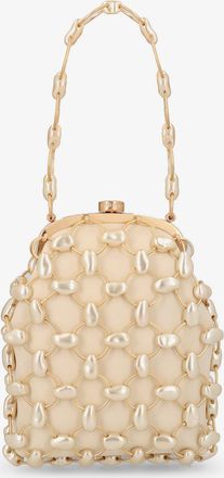 Cult Gaia Borsa a mano Brielle Wristlet in pelle con dettaglio perle all-over - CULT GAIA - gender_Woman