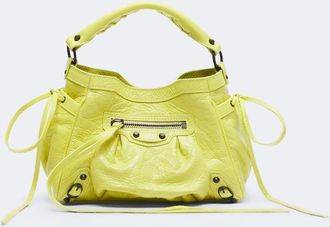 Balenciaga Le City Nano leather top-handle bag