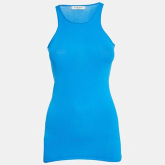 Sandro Blue Jersey Tank Top
