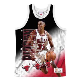 Mitchell & Ness x NBA Chicago Bulls Behind The Back Jersey Scottie Pippen 33 MSTKMI19002-CBUWHITSPI