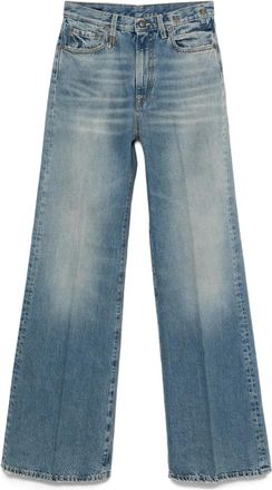 R13 Jeans con ricamo - Blu