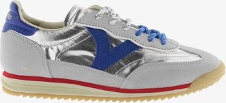 Victoria Womens Saturno Metal Sneakers In Plata