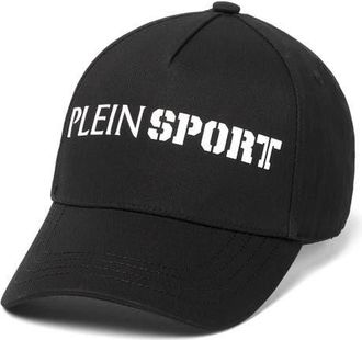 Plein Sport Baseball Cap Everyday Sport Performance Unisex in Black/white at Nordstrom, Size 00