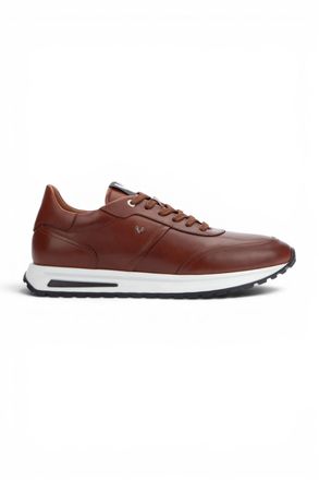 Martinelli Mens Brown Leather Sneakers Trainer Lace-Up Shoes - Hanbury