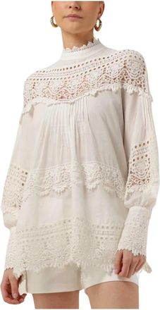 Amaya Amsterdam Witte Blouse Meghan - Dames - Blouses - Wit - XS - Overhemden