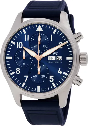 IWC Pilots Le Petit Prince Chronograph Automatic Blue Dial Watch IW378011