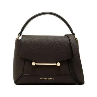 Strathberry Top-handle Foldover Handbag - female - Strathberry - Handbags - Brown - ONE SIZE - Bags