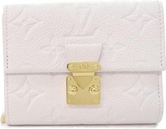 Louis Vuitton Monogram Empreinte Pink Leather Wallet (Bi-Fold) (Pre-Owned)