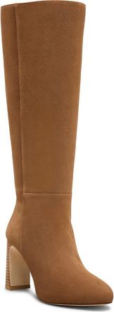 Stuart Weitzman Babette Platform Zip Boot in Toasted Almond/New Camel at Nordstrom, Size 7.5