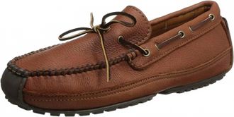 Minnetonka Mens Moosehide Weekend Moccasin In Brown